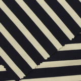 Navy Horizontal-Stripe Ponte Knit, Viscose-Poly — photo 3