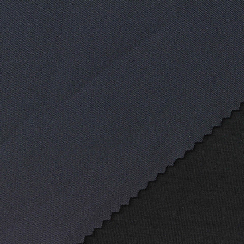 Polyester Stretch Scuba Knit Fabric, 340 gsm, 165 cm — Black