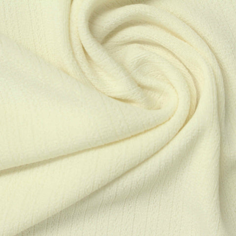 Jacquard Polyester Stretch Pointelle Knit Fabric, 250 gsm, 170 cm — Beige