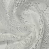 White Floral Lace, Polyester — photo 3