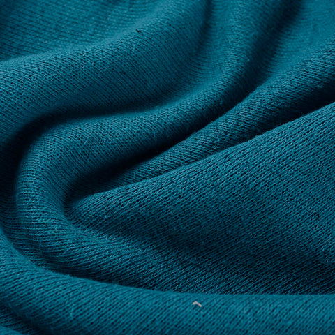Teal Marl French Terry, Cotton
