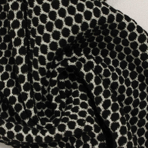 Black Honeycomb Jacquard, Polyester