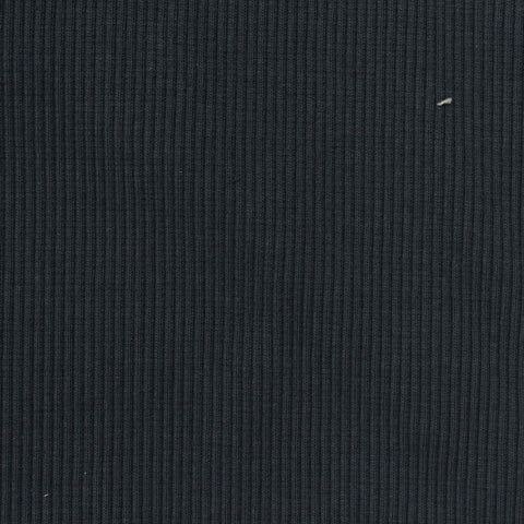 Dark Charcoal Rib Knit, Cotton