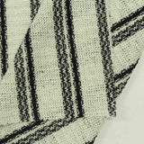 Black Vertical-Stripe Rib Knit, Poly-Viscose — photo 3