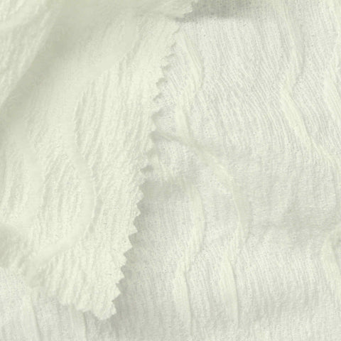 Off-White Textured Jacquard, Polyester
