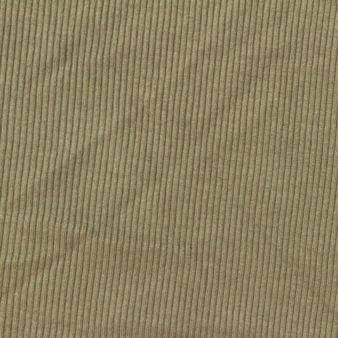 Viscose Stretch Rib Knit Fabric, 270 gsm, 120 cm — Khaki, ref EF-259049
