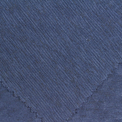 Heathered Blue Marl Jersey Knit, Viscose-Tencel Lyocell
