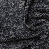 Navy Marl Chunky Knit, Polyester — photo 3