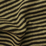Dark Brown Horizontal-Stripe Chunky Knit, Poly-Acrylic — photo 3