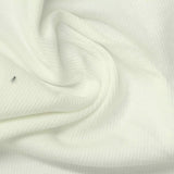 Cotton Stretch Rib Knit Fabric, 190 gsm, 135 cm — White — photo 3