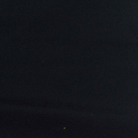 Viscose Nylon Stretch Ponte Knit Fabric, 370 gsm, 158 cm — Black