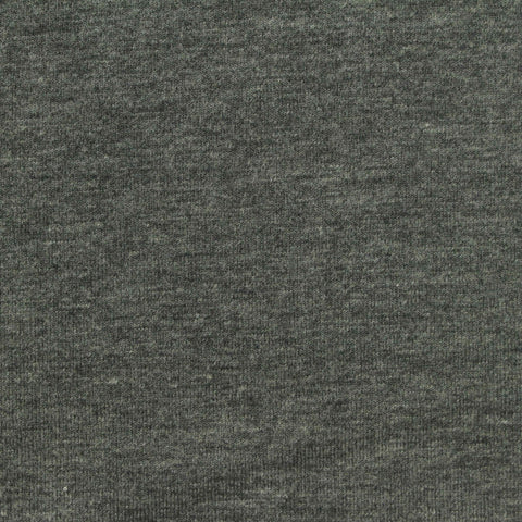 Heather Grey Marl Jersey Knit, Poly-Cotton, 179 gsm