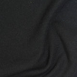 Polyester Viscose Stretch Interlock Knit Fabric, 250 gsm, 170 cm — Black — photo 3