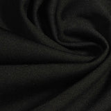 Polyester Stretch Ponte Knit Fabric, 250 gsm, 165 cm — Black — photo 3