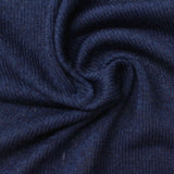 Polyester Viscose Stretch Chunky Knit Fabric, 200 gsm, 155 cm — Navy — photo 3