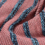 Blue Textured-Stripe Chunky Knit, Polyester — photo 3