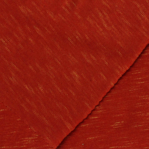 Cotton Polyester Stretch Jersey Knit Fabric, 160 gsm, 170 cm — Red