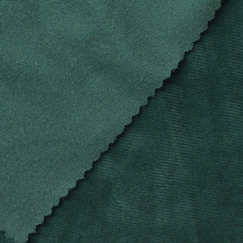 Polyester Stretch Velvet Fabric, 220 gsm — Green