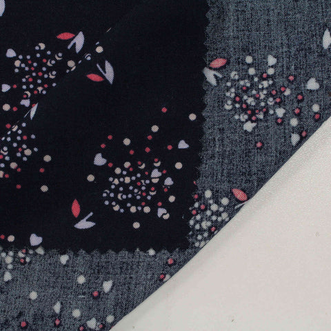 Cream Small-Floral Woven, Viscose