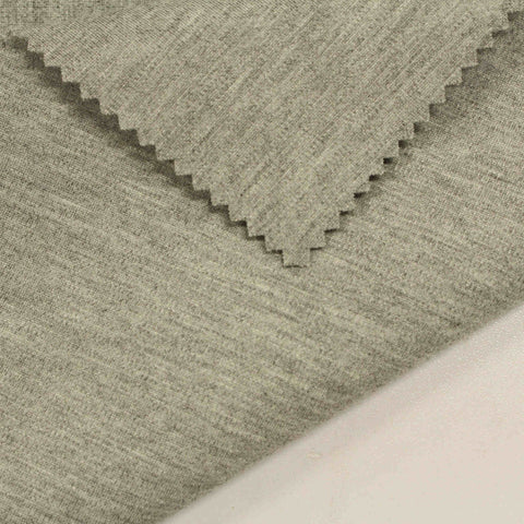 Light Grey Marl Ponte Knit, Viscose-Nylon