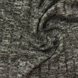 Grey Marl Rib Knit, Poly-Viscose — photo 3