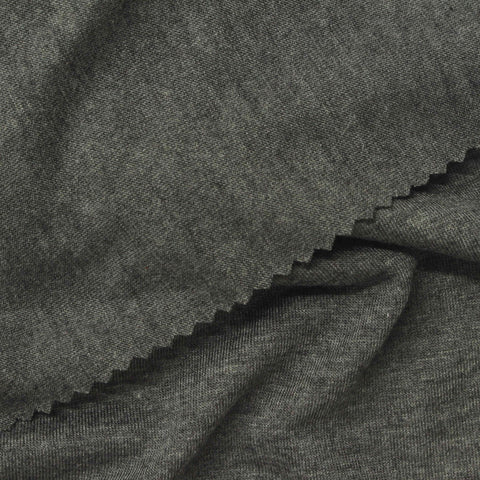 Heather Grey Marl Jersey Knit, Poly-Viscose, 142 gsm