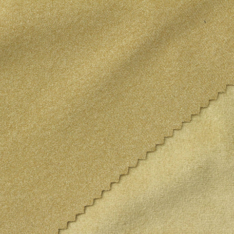 100% Polyester Faux Suede Fabric, 290 gsm, 160 cm — Khaki
