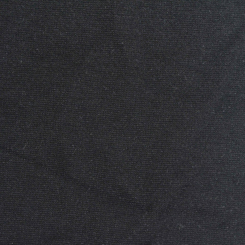 Viscose Nylon Stretch Ponte Knit Fabric, 270 gsm, 150 cm — Black, ref EF-269018