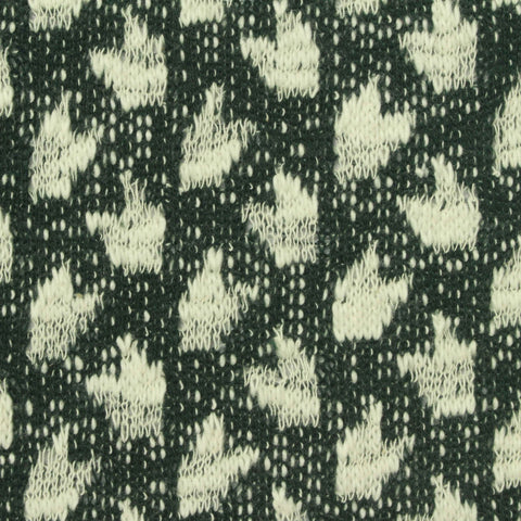 White Abstract Jacquard, Cotton-Poly