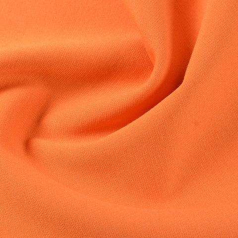Polyester Stretch Ponte Knit Fabric, 389 gsm, 165 cm — Orange