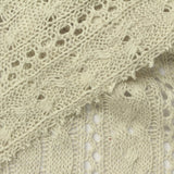 Cream Openwork Chunky Knit, Cotton-Viscose — photo 3