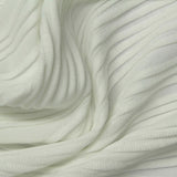 White Lines Jersey Knit, Polyester — photo 3