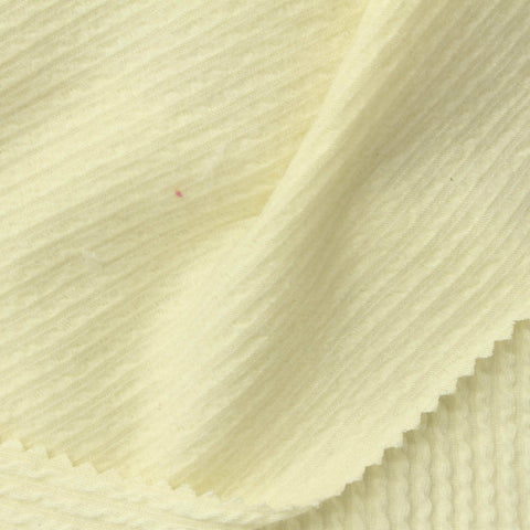 Polyester Viscose Stretch Jersey Knit Fabric, 235 gsm, 150 cm — Yellow