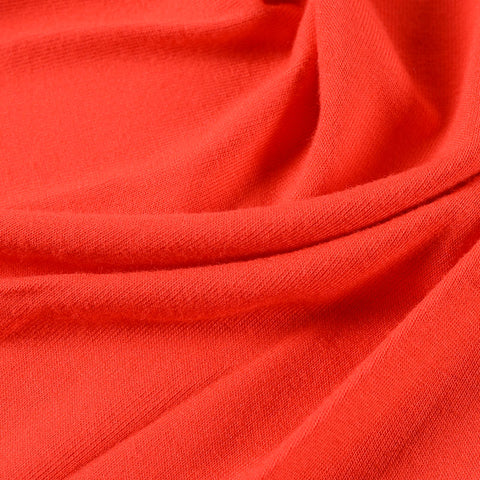 Viscose Stretch Jersey Knit Fabric, 200 gsm, 155 cm — Red