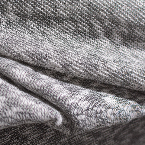 Jacquard Cotton Polyester Knit Fabric, 260 gsm, 160 cm — Grey