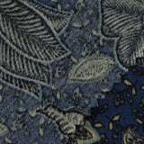 Light Blue Floral Crepe, Viscose — photo 3