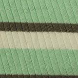 Mint Stripes Rib Knit, Polyester — photo 3