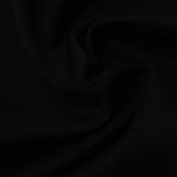 Polyester Stretch Sateen Fabric, 240 gsm, 150 cm — Black — photo 3