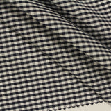 Black Gingham Woven, Cotton — photo 3