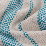 Blue Horizontal-Stripe Jacquard, Poly-Cotton — photo 3