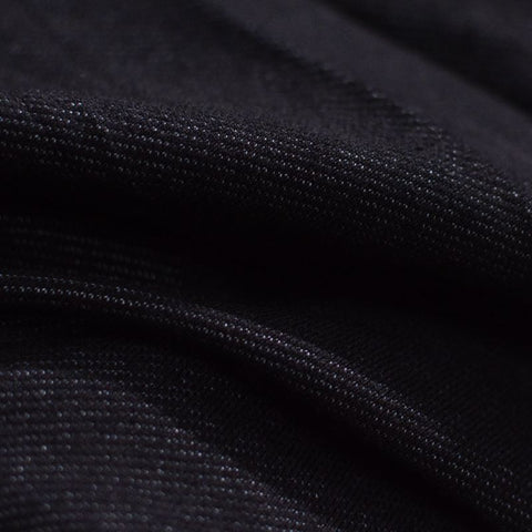 100% Cotton Denim Fabric, 165 cm — Black