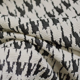 Black Houndstooth Jacquard, Viscose-Poly — photo 3