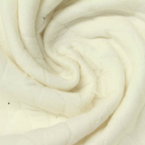 Cream Wavy-Diamond Jacquard, Polyester