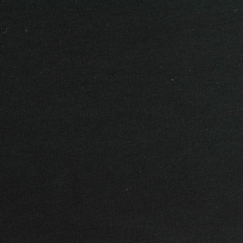 Polyester Cotton Scuba Knit Fabric, 200 gsm, 188 cm — Black