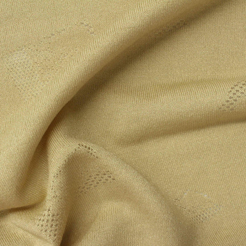 Khaki Tone-on-Tone Jacquard, Viscose-Poly