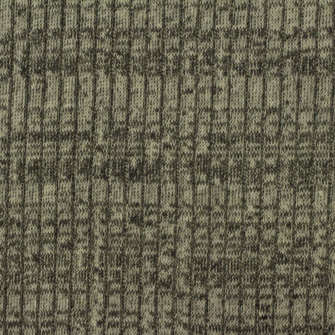 Light Grey Marl Rib Knit, Cotton-Poly, 210 gsm, 165 cm