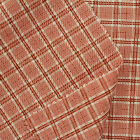 White Plaid Twill, Cotton