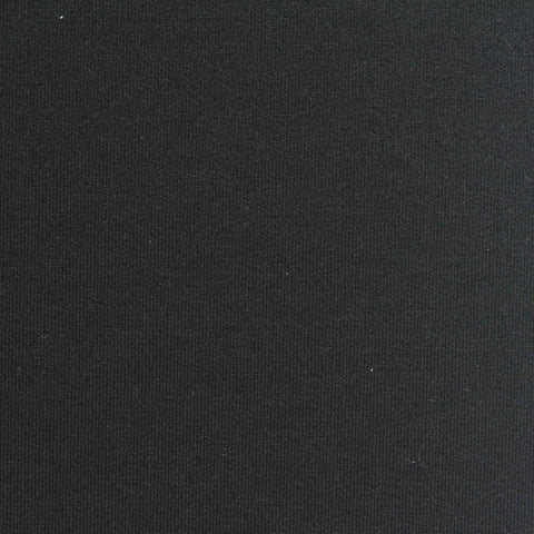 Polyester Viscose Stretch Scuba Knit Fabric, 380 gsm, 160 cm — Black, ref EF-267469