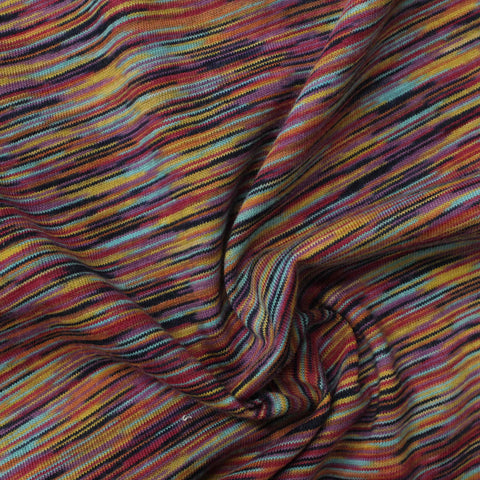 100% Cotton Jersey Knit Fabric, 125 gsm, 170 cm — Multi