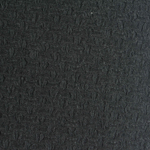 Dark Grey Textured-Leaf Warp Knit, Polyester